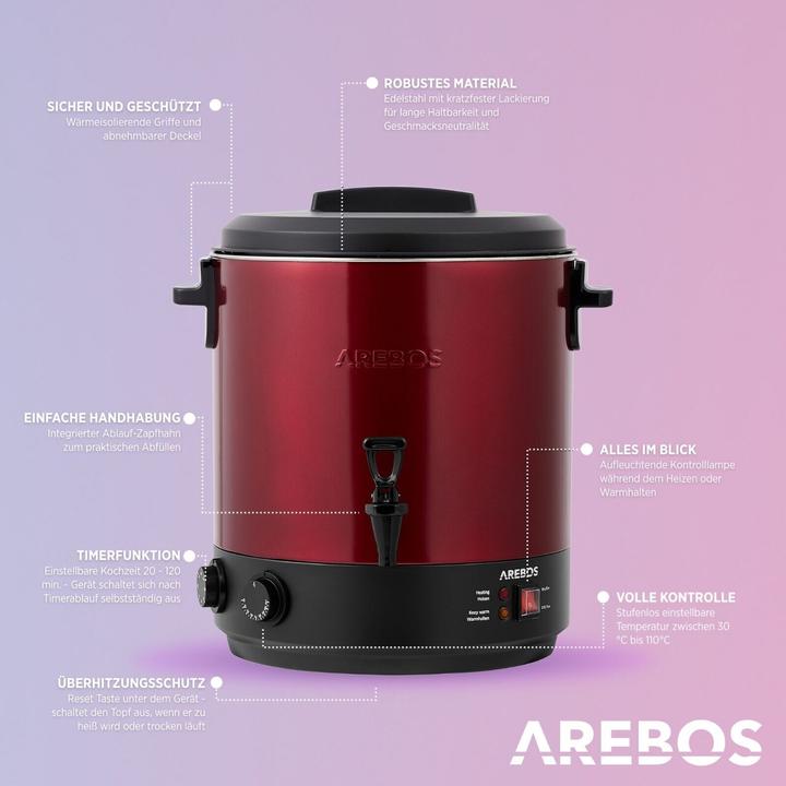 Image du produit Arebos Einkochautomat (28 l)