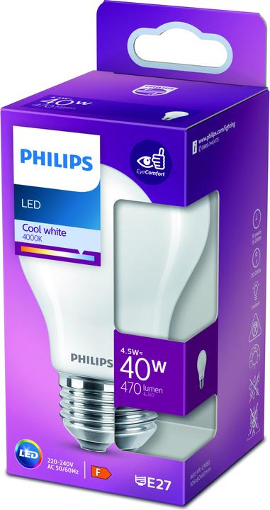 Immagine prodotto Philips Lampada (E27, 4.50 W, 470 lm, 1 x, F)