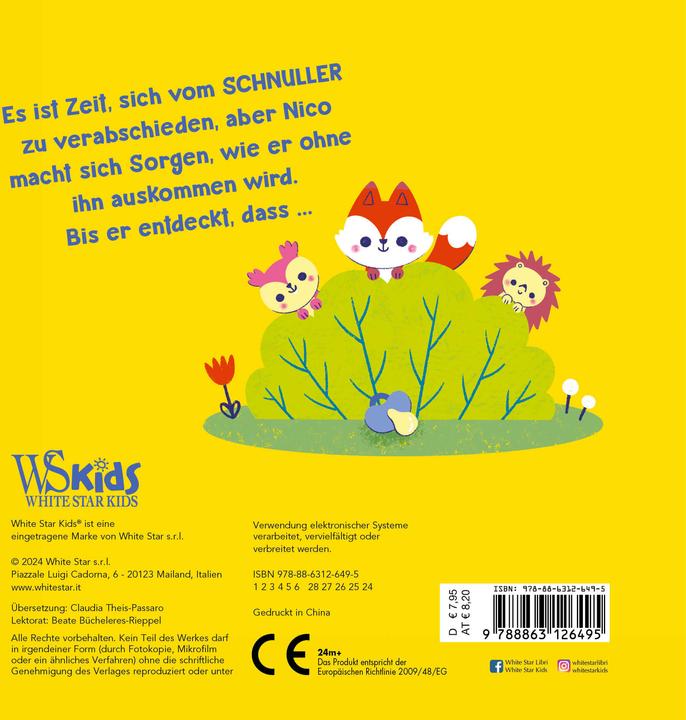 Immagine prodotto Tschüss Schnuller! (Grosswerden mit Nico) (Tedesco, Villa Altea, Claudia Theis-Passaro, Jessica Antonini, 2024)