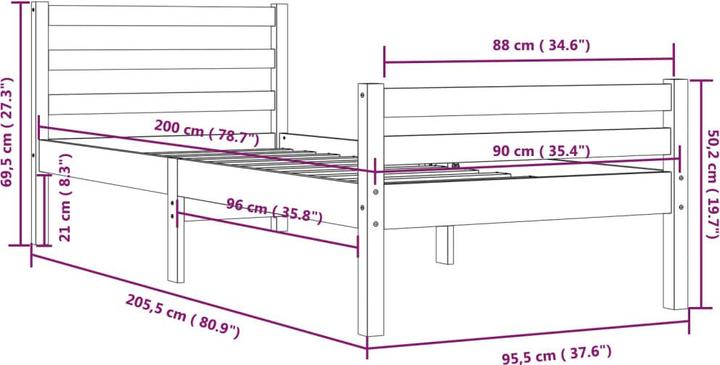 Immagine prodotto VidaXL Ingaborg (90 x 200 cm)