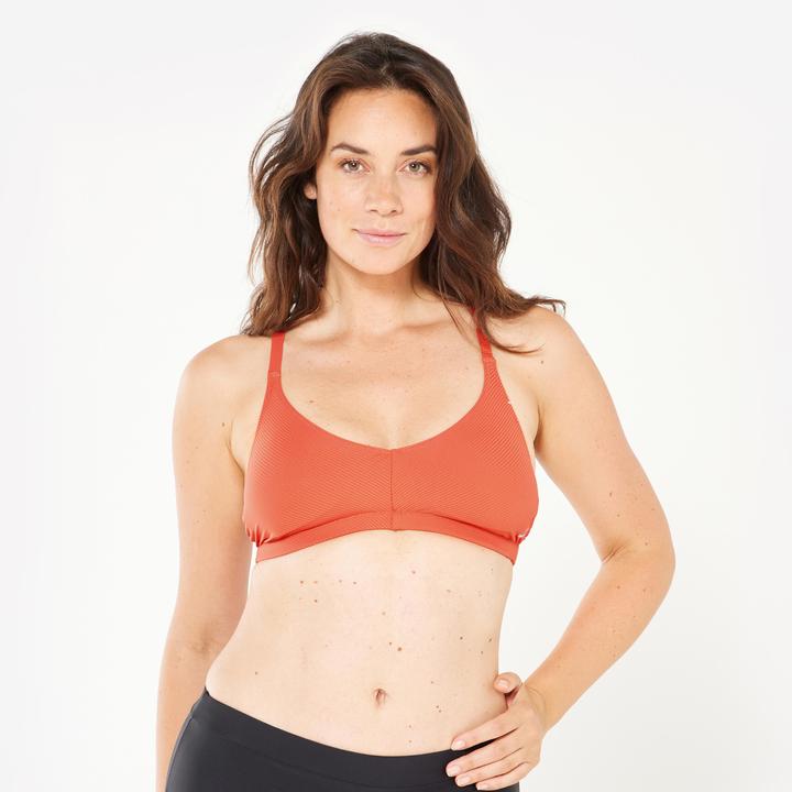 Produktbild Nabaiji Sportbikini Oberteil Damen strukturiert - Lila Simy terracotta (42)