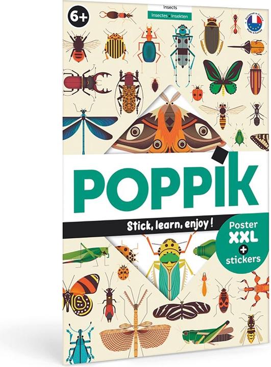 Actual product image Poppik Sticker Learning Poster Insects