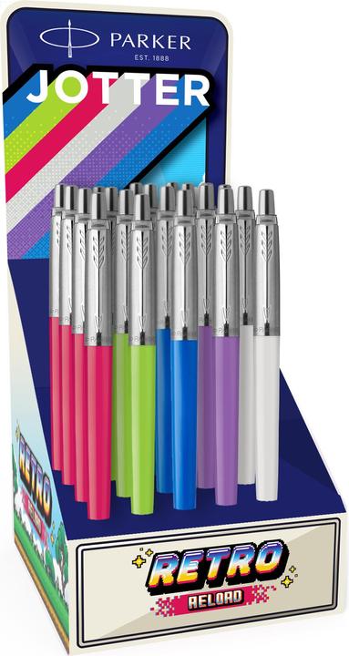 Immagine prodotto Parker Pen JOTTER ORIGINALS 90's Retro Edition DISPLAY (Blu)