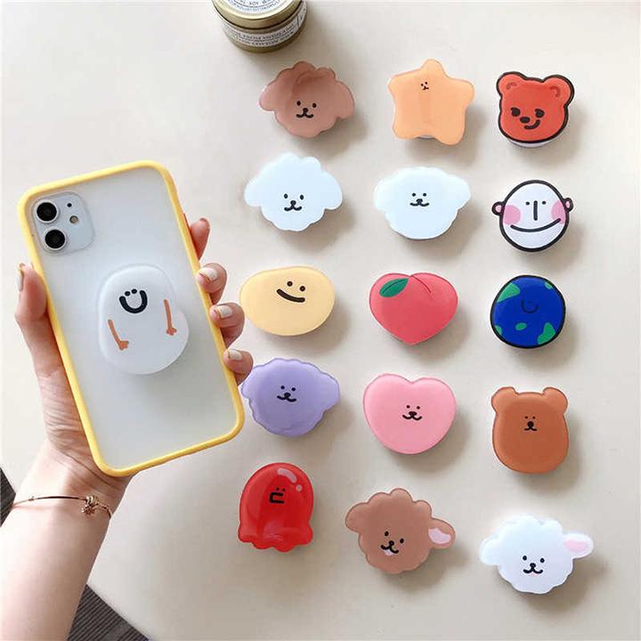 Produktbild PhoneLook Phone Grip Austauschbare Finger & Einhand Halterung für Smartphone / Tablets Kleiner Planet