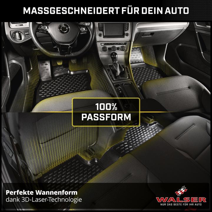 Produktbild Walser Gummimatten XTR für Fiat Grande Punto 06/2005-Heute, Fiat Punto 01/2012-Heute (2 Vordermatten + 2 Rückmatten)