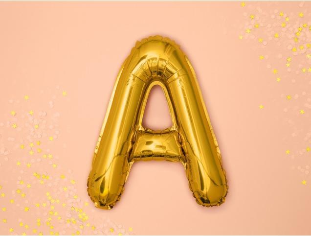 Image du produit Partydeco Ballon Lettre "A" en Or