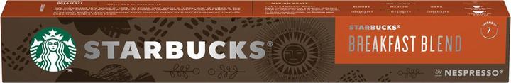 Starbucks Breakfast Blend by Nespresso Medium Roast (mélange pour petit déjeuner) (10 x Port.)