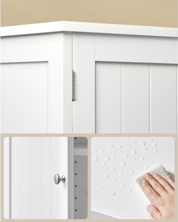 Immagine prodotto Vasagle Scarpiera in stile country 120 x 70 cm, bianco (120 x 70 x 35 cm)