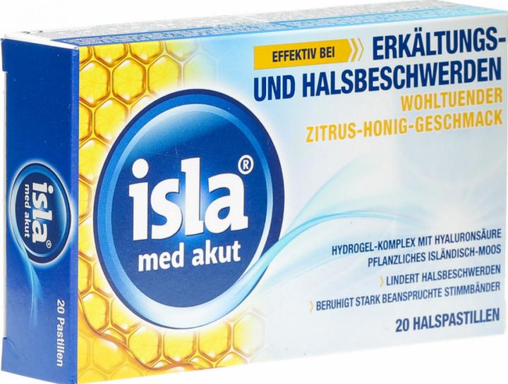 Actual product image Isla Pastilles med acute citrus-honey 20 pieces (20 Piece)
