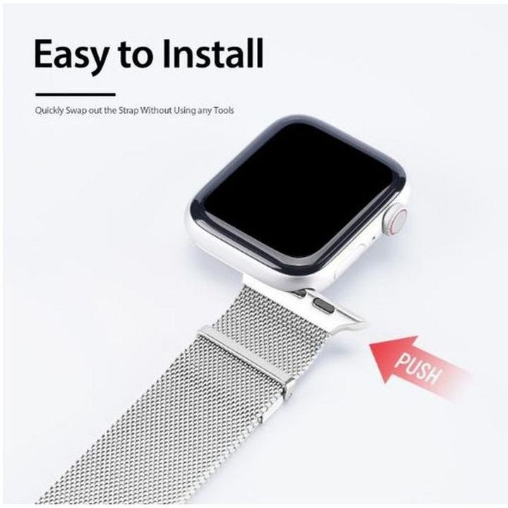 Image du produit Dux Ducis Bracelet de remplacement en acier inoxydable Milanese Series (45 mm, 42 mm, 44 mm, Acier inoxydable)