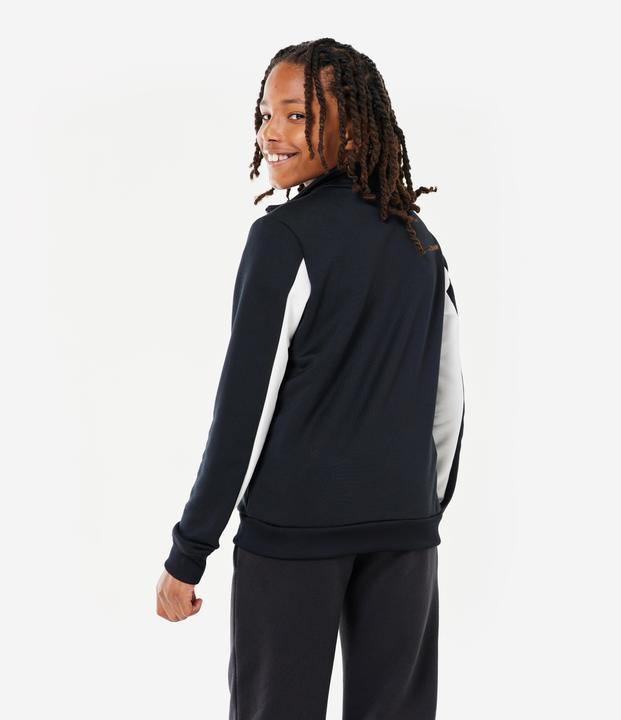 Produktbild Decathlon Trainingsjacke Trainingsanzug Kinder - schwarz/weiss (140)