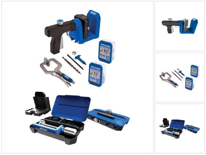 Kreg Pocket Hole Jig 520 PRO Taschenloch Bohrschablone + Basis Station + Stufenbohrer + Bit + Schrau