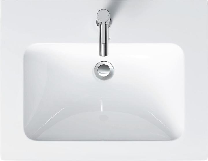 Actual product image Duravit Furniture washbasin ME by Starck m ÜL m HLB 630x490mm 1 tap hole white WG (490 mm, 630 mm)
