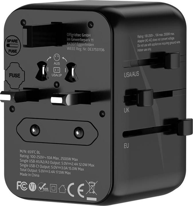 Produktbild Offgridtec Reiseadapter Universal