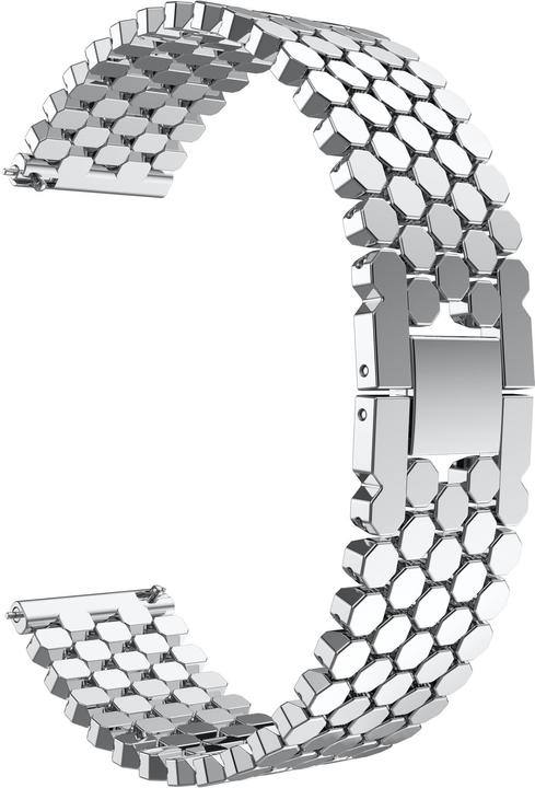 Actual product image Strap-it Steel bracelet (22 mm, Stainless steel, Grit X)
