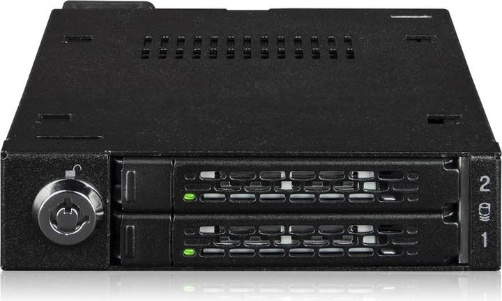 Actual product image Icy Dock IcyDock MB092VK-B 2x U.2 SSD to SlimSAS in 1x 3.5"