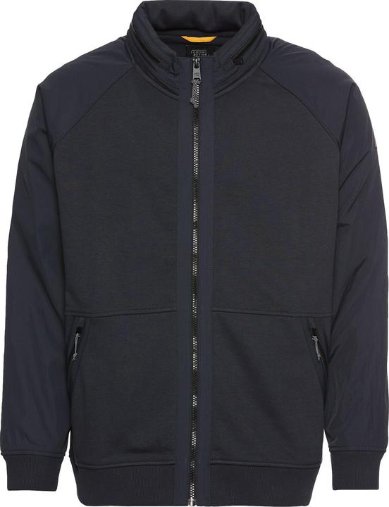 Camel Active Sweatjacke mit einrollbarer Kapuze