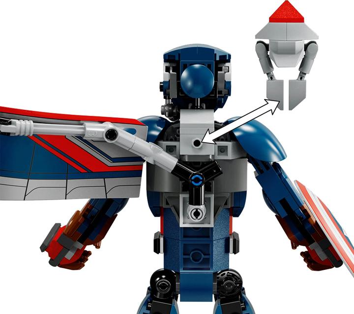 Immagine prodotto LEGO Nuova figura da costruzione di Capitan America (76296, LEGO Marvel)