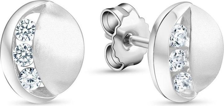 Produktbild Passion Rhodie-Silber-Ohrringe – Zirkonia (MAT BIJOU, COU BIJOU)