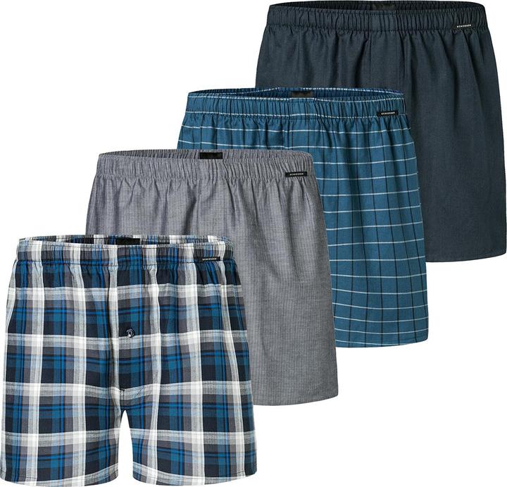 Produktbild Schiesser 4er Pack Web Boxershorts (10, 4XL, 4er Pack)