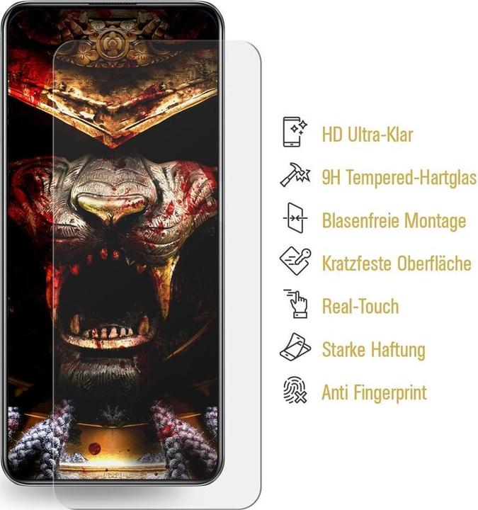 Produktbild Protectorking 6x 3D A++ echtes Tempered 9H Panzerhartglas KLAR (6 Stück, Samsung Galaxy Note 10 Lite)