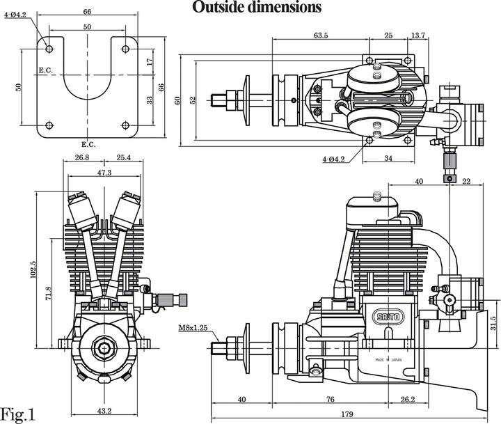 Immagine prodotto Saito Motore FG-21 a benzina 4T