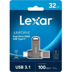 Actual product image Lexar JumpDrive Dual Drive D400 (32 GB, USB-C, USB-A)
