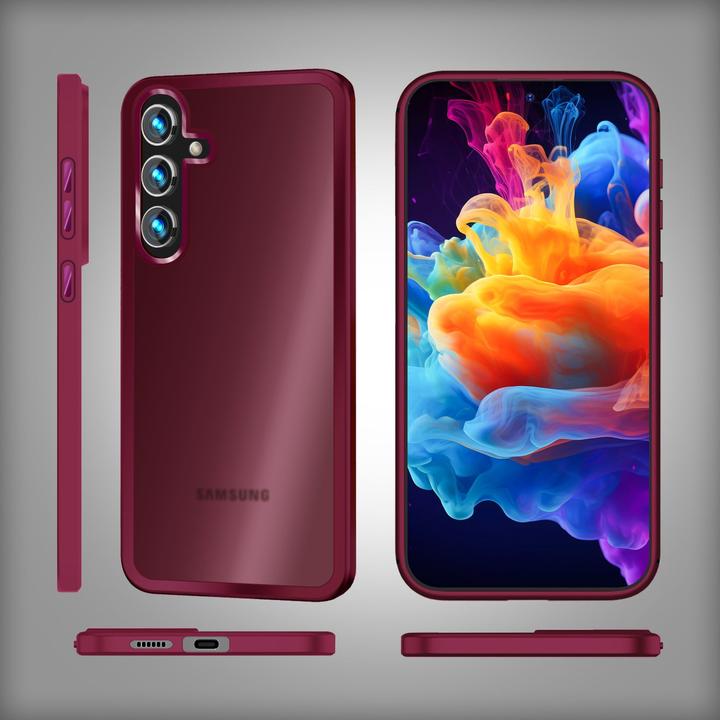 Actual product image Nalia Semi-transparent hybrid cover with protective frame (Samsung Galaxy S24+)