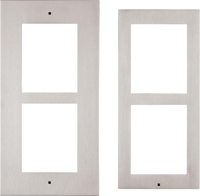 Actual product image 2N Frame for wall mounting - 2 modules - Silver -