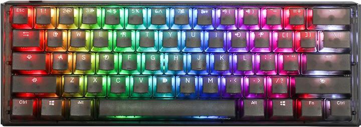 Actual product image Ducky One 3 Aura Black Mini Gaming Keyboard, RGB LED - Gateron Baby Kangaroo (US) (US, Cable)