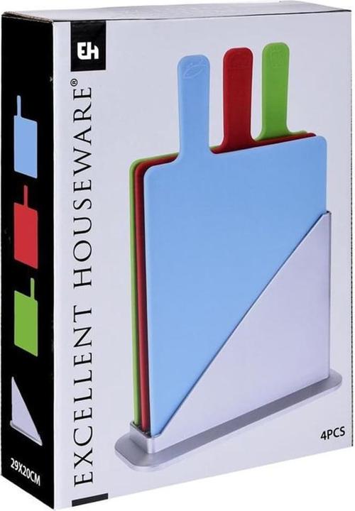 Actual product image Excellent Houseware Cutting Board Set of 3 in Holder