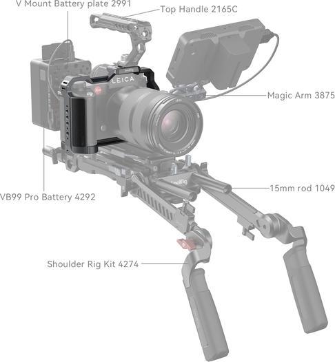 Actual product image SmallRig Cage for Leica SL3, detail colour: black (Cage)