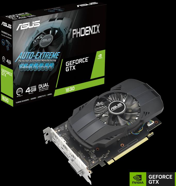 Actual product image ASUS Dual GeForce GTX1630 4GB GDDR6 1xDP 1.4a 1xHDMI 2.0b 1xDVI-D (4 GB)