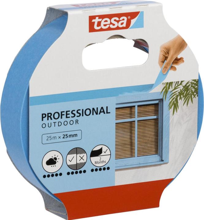 tesa Painter's masking tape OUTDOOR, painter's tape for outdoor use (25 mm)