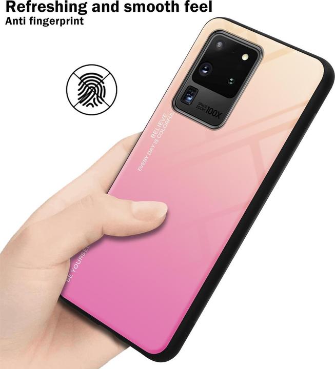 Produktbild Cadorabo TPU 2 Farben Glas Cover (Samsung Galaxy S20 Ultra)