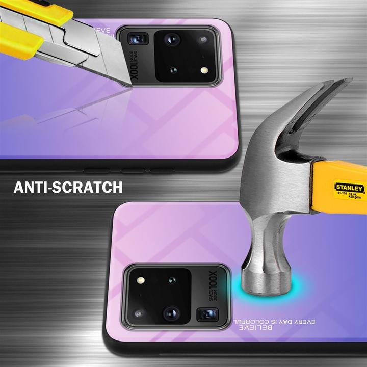 Actual product image Cadorabo TPU 2 colors glass cover (Samsung Galaxy S20 Ultra)