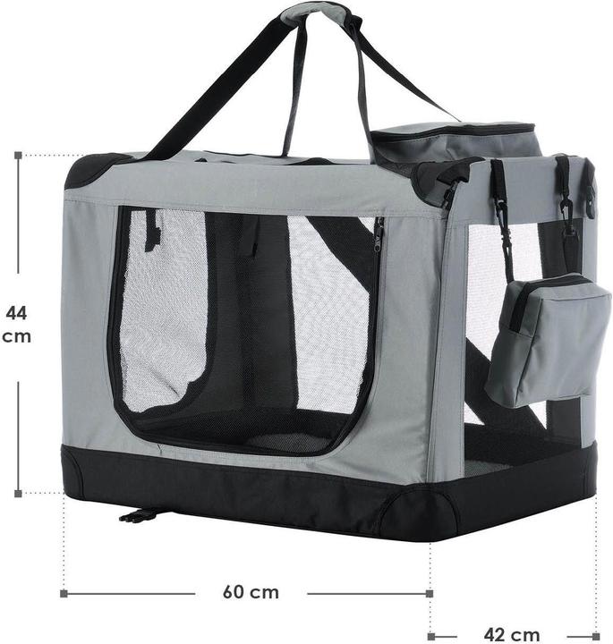 Immagine prodotto Hauptner Box per il trasporto dei cani (pieghevole) (Cane, Chiusura di sicurezza, Lavabile, Traspirante)