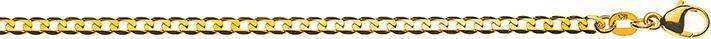 Produktbild Natsumi Schmuck Armschmuck Gelbgold 18K/750 Panzer extraflach diamantiert 3.1mm 19cm (19 cm, 750/18 K Gelbgold)