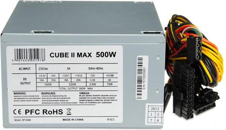 Produktbild iBox CUBE II power supply 500W 12 CM FAN (500 W)