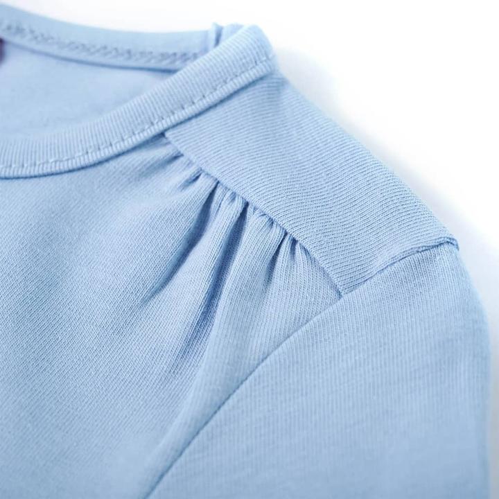 Produktbild VidaXL Kinder-Langarmshirt Hellblau 104,Material: 95 % Baumwolle. 5 (104)