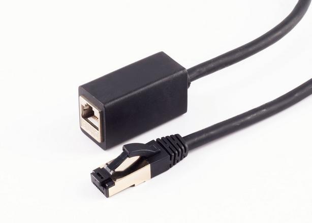 Produktbild Shiverpeaks ®-BASIC-S--Netzwerk-RJ45 Patchkabel-Verlängerung Cat. 8.1 LSZH schwarz 1,5m (F/FTP, CAT8.1, 1.50 m)