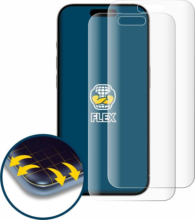 Produktbild BROTECT Full-Cover Displayschutz (2 Stück, Apple iPhone 15)