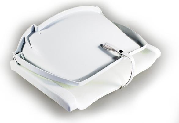 Image du produit Pro-Tec Siège de bateau 52x48x40 cm similicuir imperméable blanc