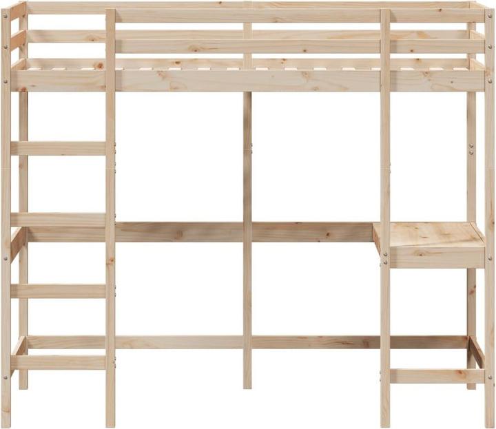 Image du produit VidaXL Lit superposé avec bureau (90 x 190 cm)