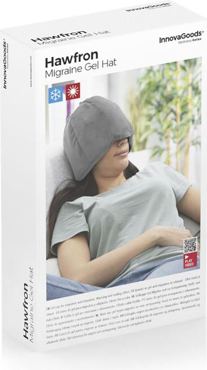 Actual product image InnovaGoods Hawfron Migraines and Relaxation Gel Hat Grey