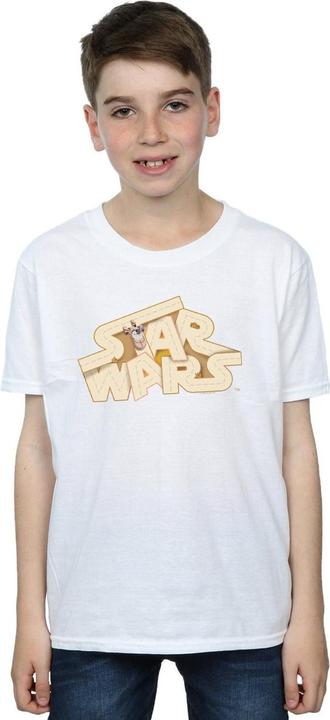 Actual product image Star Wars Boys Tatooine Jumble Logo T-Shirt (128)