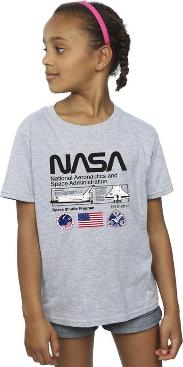 Actual product image Nasa Girls Space Admin Cotton T-Shirt (104)