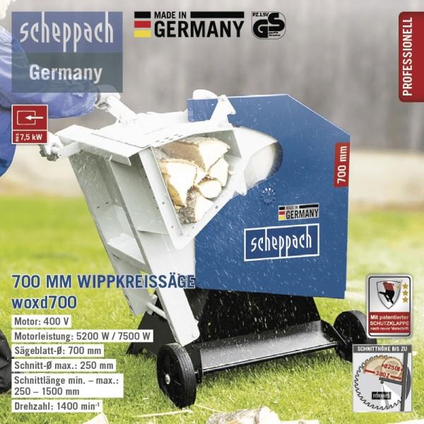 Immagine prodotto Scheppach Made in Germany Sega circolare inclinabile da 700 mm con sportello di sicurezza brevettato e