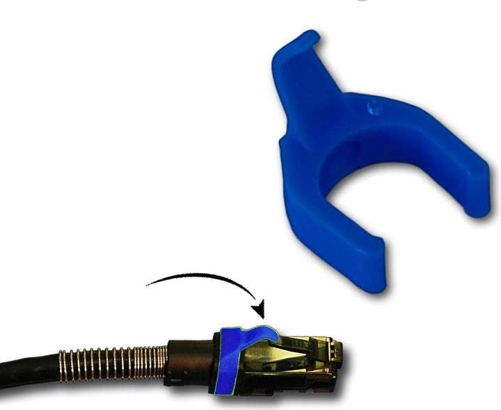 Produktbild PatchSee Kabel Clip Farbe Dunkelblau, Set=
