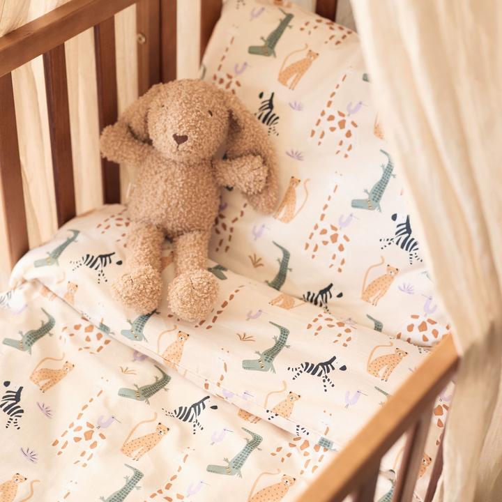Produktbild Jollein Baby Bettwäsche Jungle Jambo (100 x 135 cm, 40 x 60 cm)